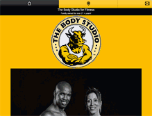 Tablet Screenshot of bodystudioforfitness.com